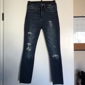 NWT Abercrombie Harper low rise ankle jeans